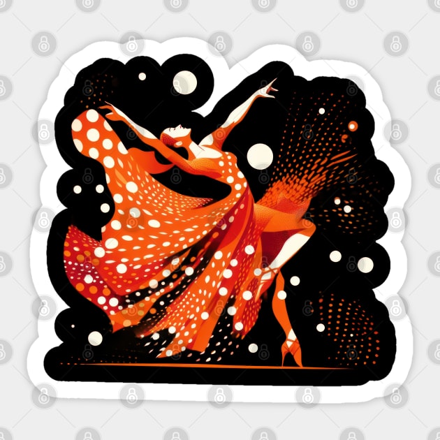 Flemenco Dancer Sticker by TooplesArt